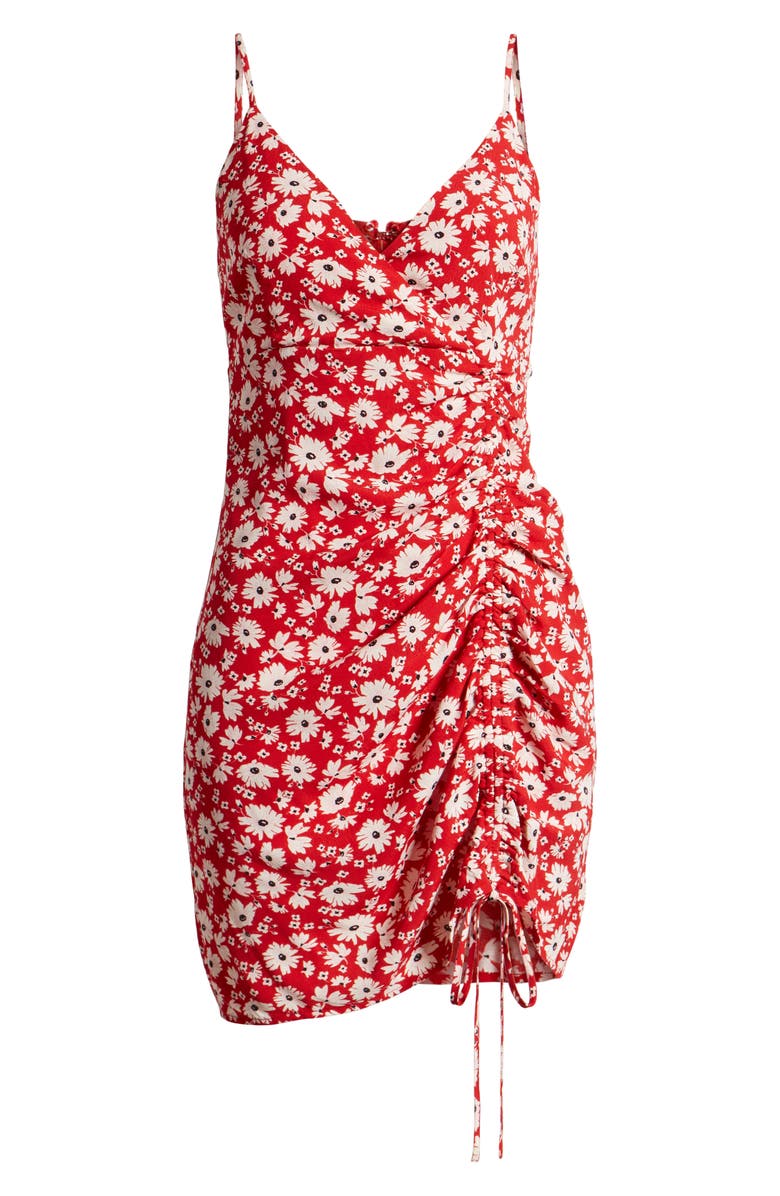 J.O.A. Sleeveless Front Ruched Minidress, Alternate, color,