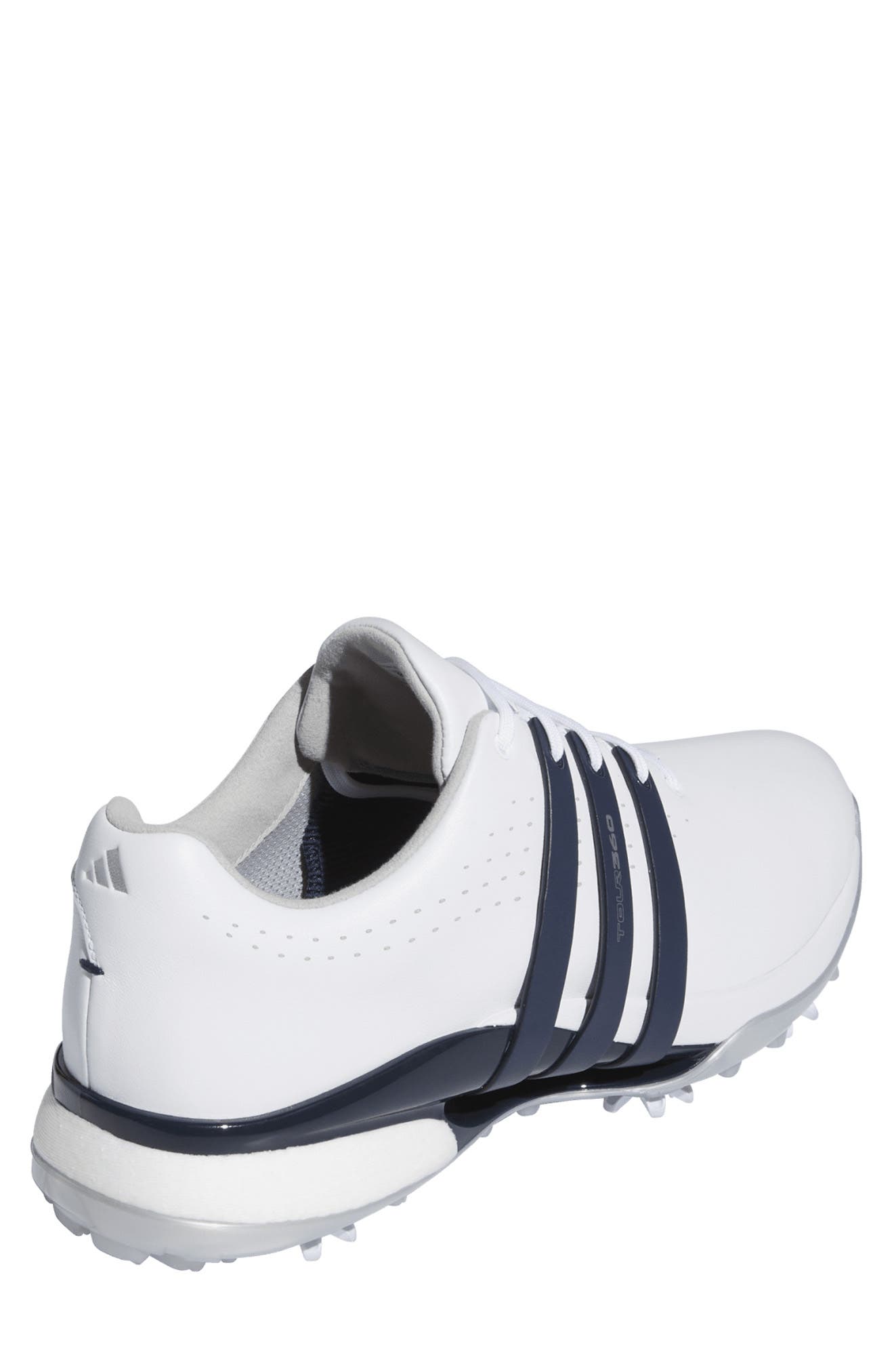 adidas Golf Tour360 24 Boost<sup>™</sup> Golf Shoe, Alternate, color, White/ Collegiate Navy/ Silver