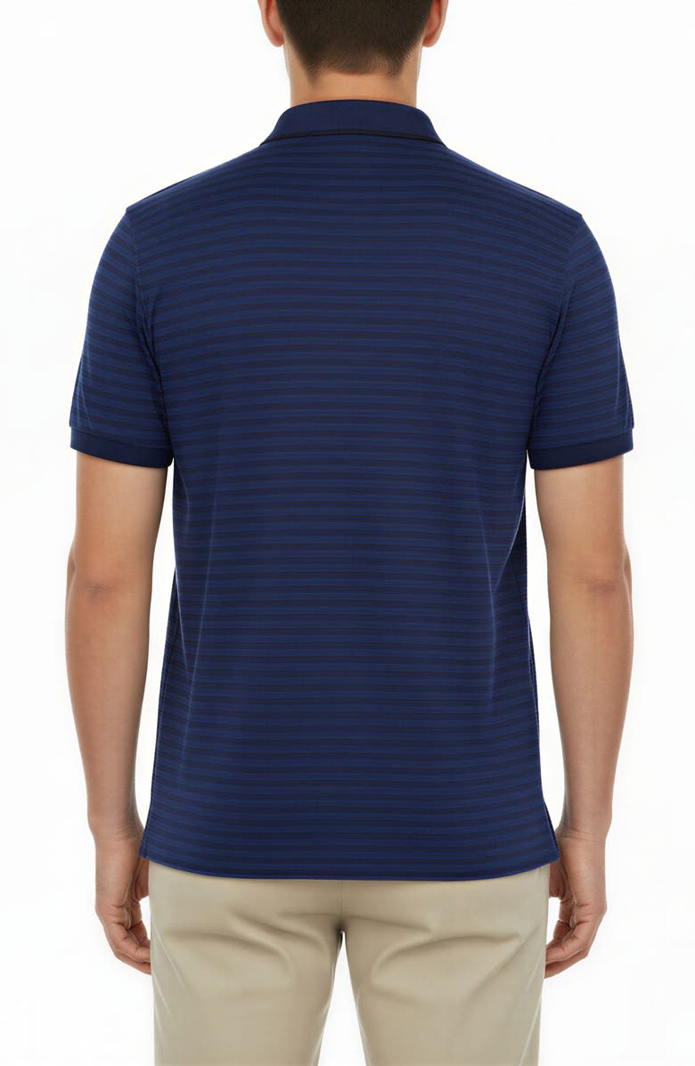 Victor Emmanuel Tipped Knit Polo, Alternate, color, Navy