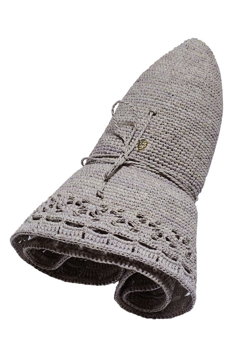Helen Kaminski Martine Packable Upturn Raffia Hat, Alternate, color, 