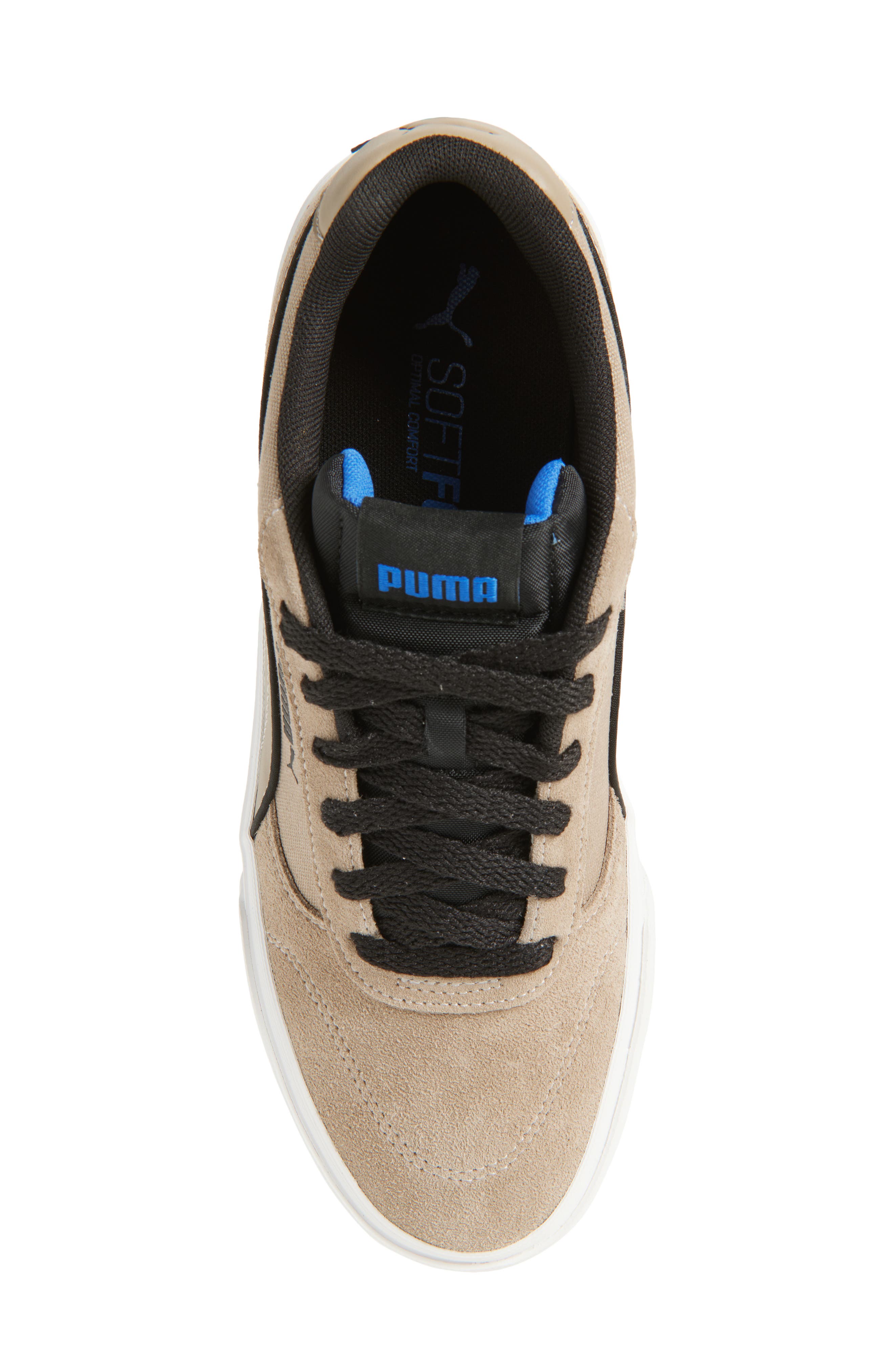 PUMA Court Classic Vulc Sneaker, Alternate, color, Ice Coffee/ Puma Black/ Blue