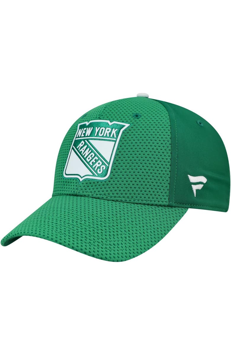 FANATICS Men's Fanatics Kelly Green New York Rangers Authentic Pro St. Patrick's Day Flex Hat, Alternate, color, Kelly Green