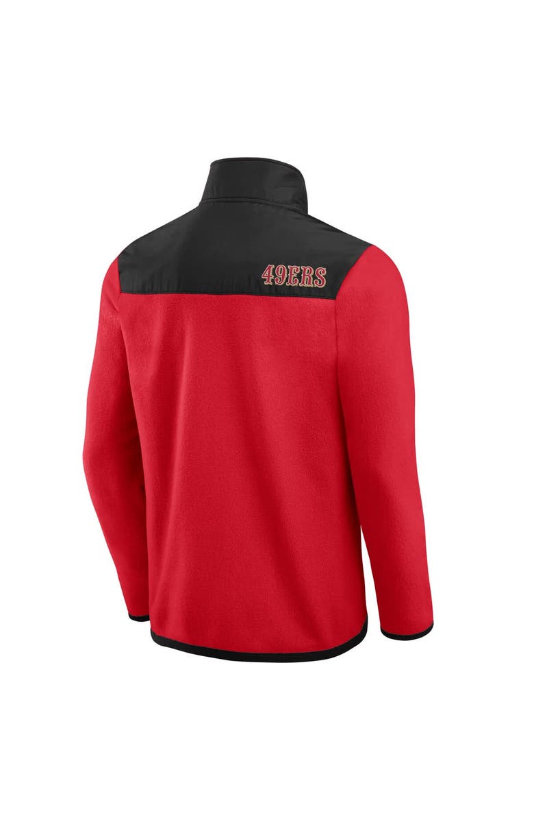 Darius Rucker Collection by Fanatics Men
s Darius Rucker Collection by Fanatics Scarlet San Francisco 49ers Color Block Polar Fleece Full-Zip Jacket, Alternate, color,