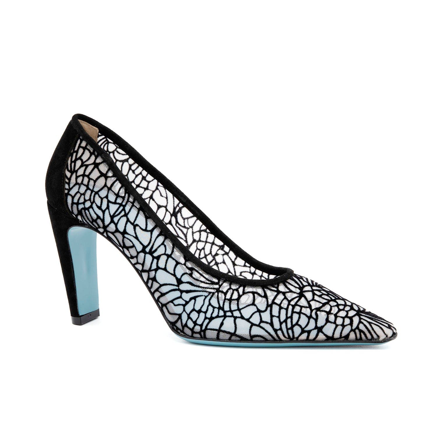 Valentina Rangoni Folgorata Mesh Pump, Main, color, Beige Catterdale Mesh