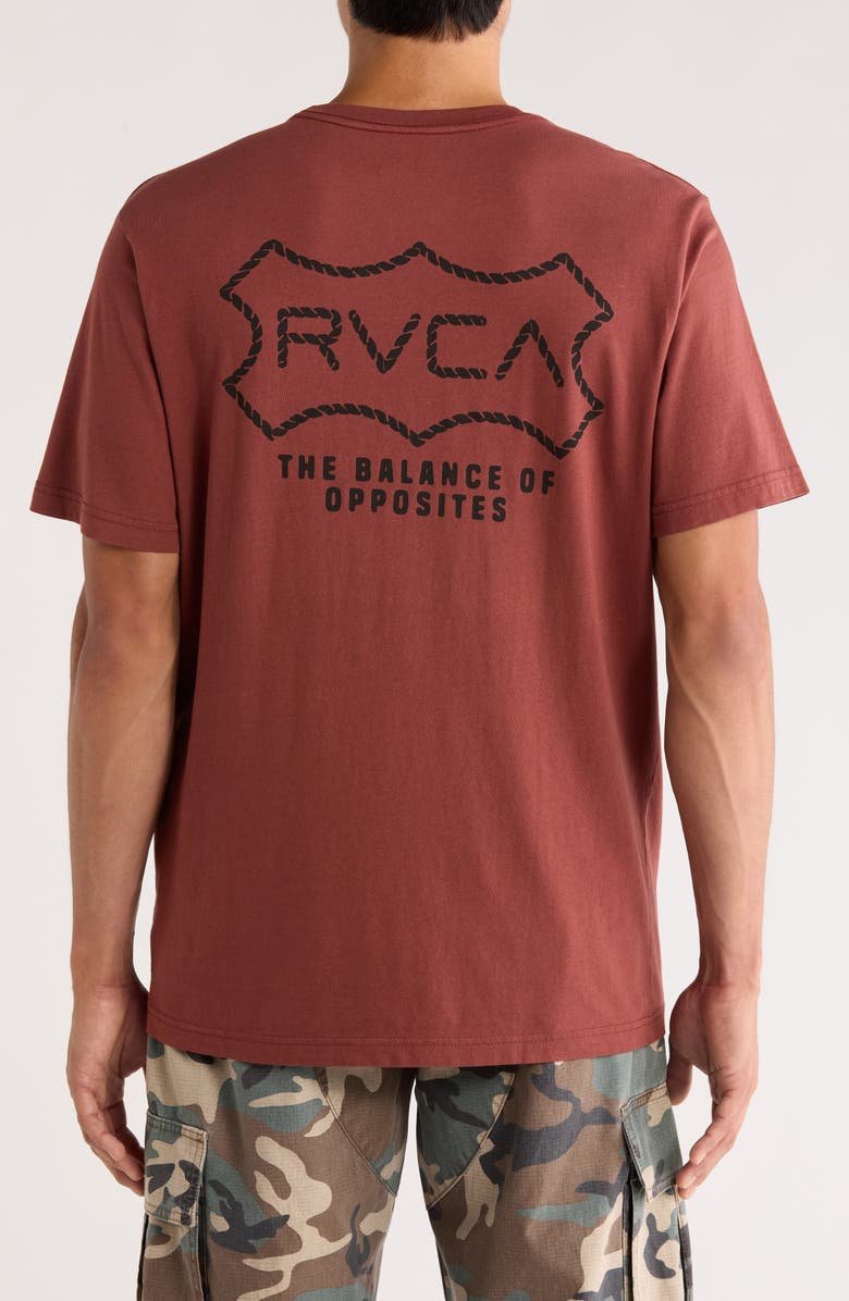 RVCA Genuine RVCA Cotton Graphic T-Shirt, Alternate, color, Red Earth