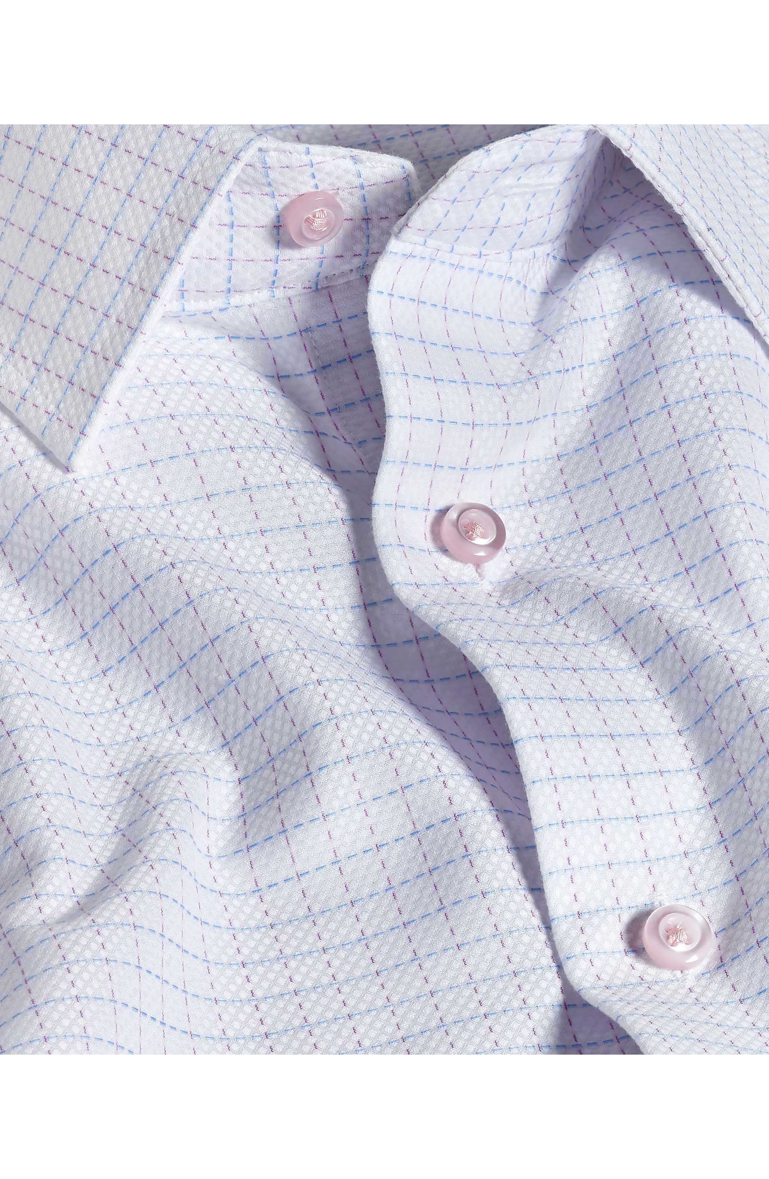 Regular Fit Dobby Check Cotton Dress Shirt - image 2