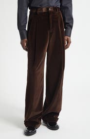 Dolce&Gabbana Satin Trim Velveteen Pants