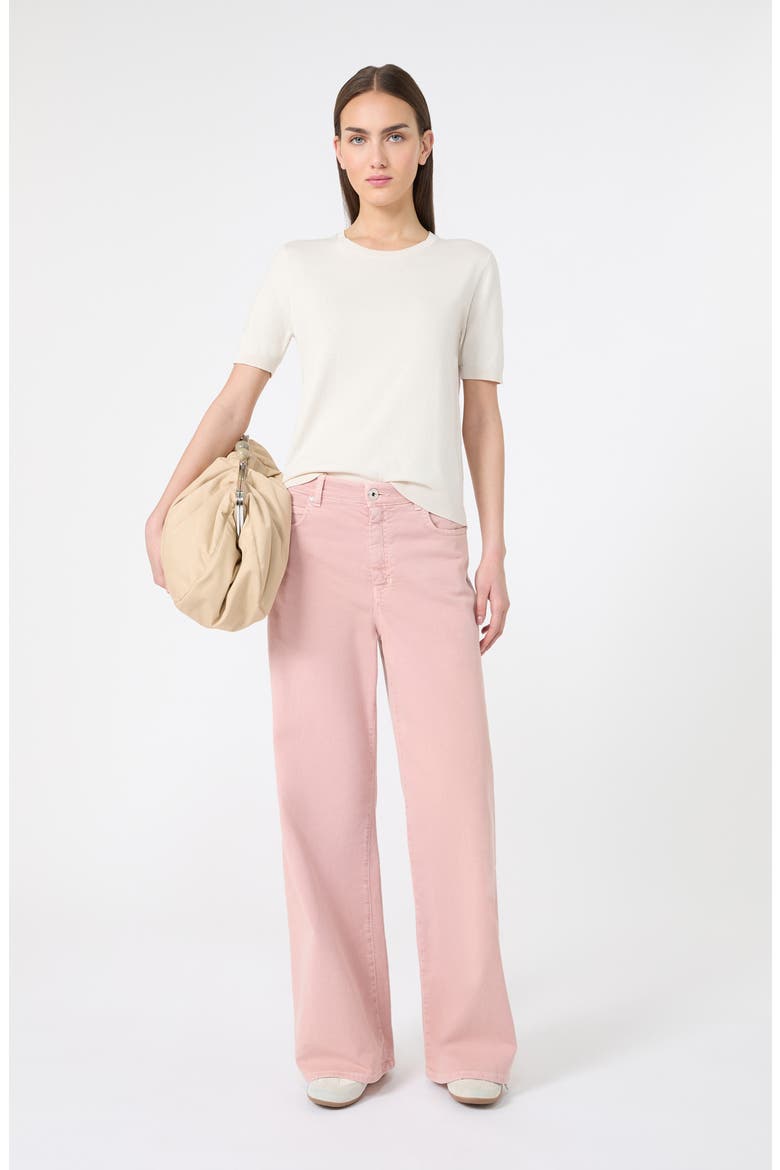 Medina Wide Leg Jeans, Alternate, color, PINK