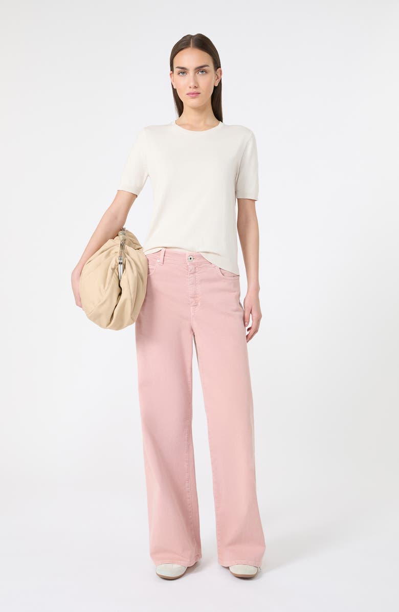 Weekend Max Mara Medina Wide Leg Jeans, Alternate, color, Pink