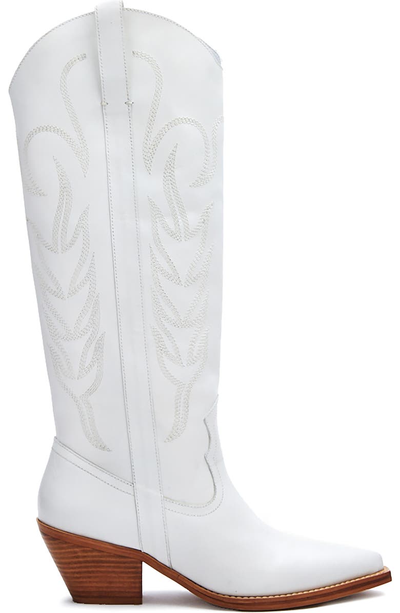 Coconuts by Matisse Agency Western Pointed Toe Boot, Alternate, color, White