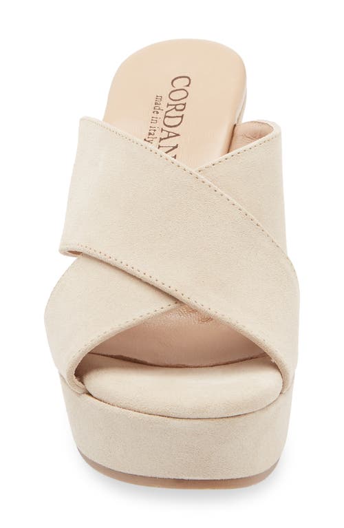 Cordani Teresa Platform Slide Sandal In Crosta Visone