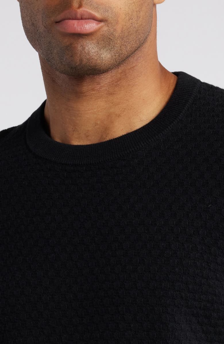 Nordstrom Tuck Stitch Pima Cotton Blend Sweater, Alternate, color, 