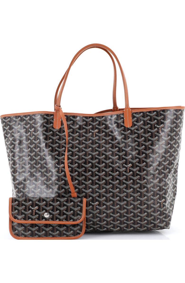 Pre-Owned Goyard Saint Louis Tote Coated Canvas GM, Alternate, color, Brown