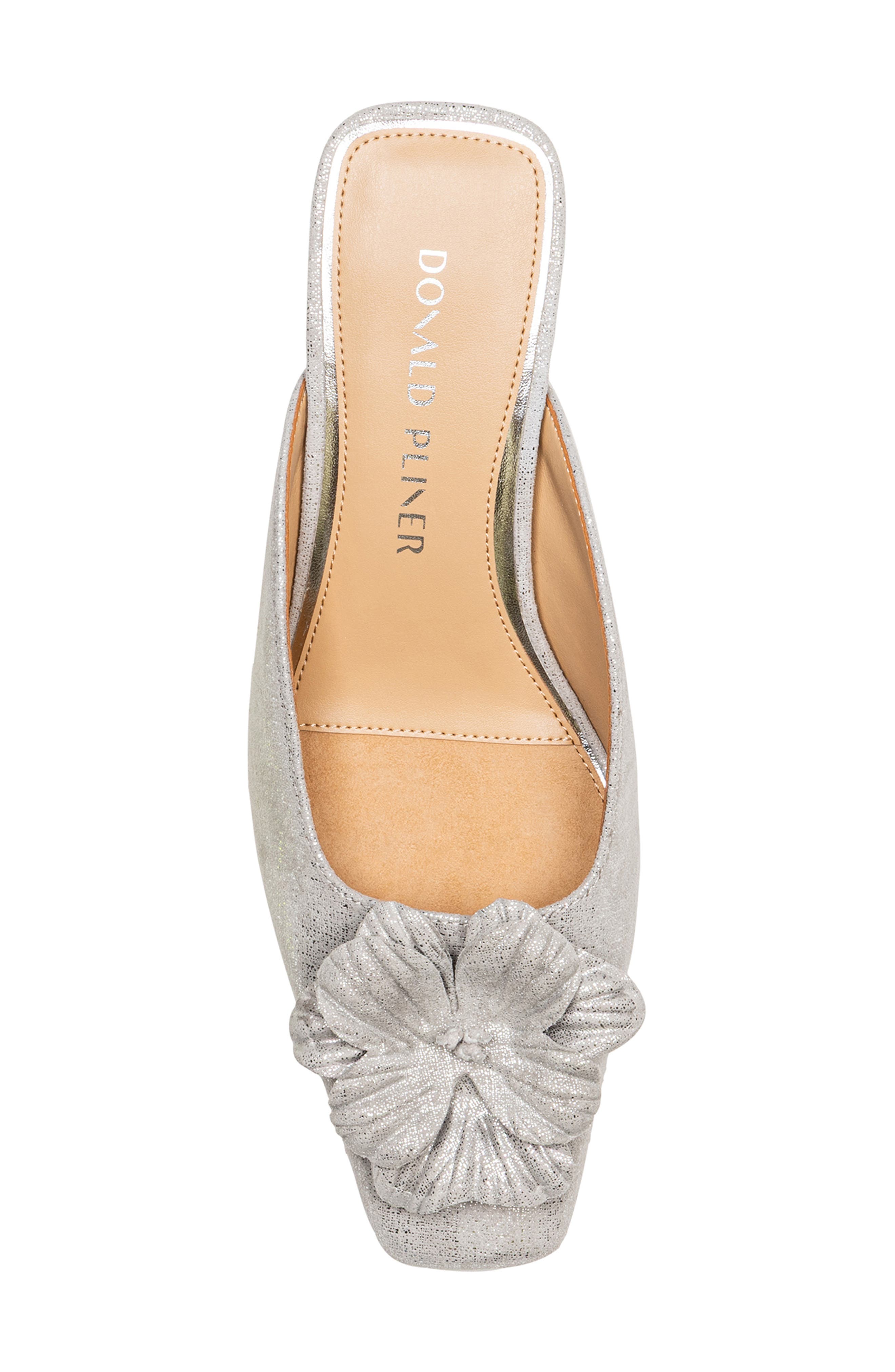 Donald Pliner Kalinna Square Toe Mule, Alternate, color, Silver