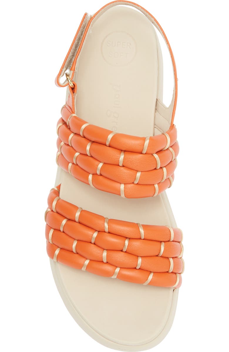 Paul Green Amara Platform Sandal, Alternate, color, Papaya Nappa Salvador Combo
