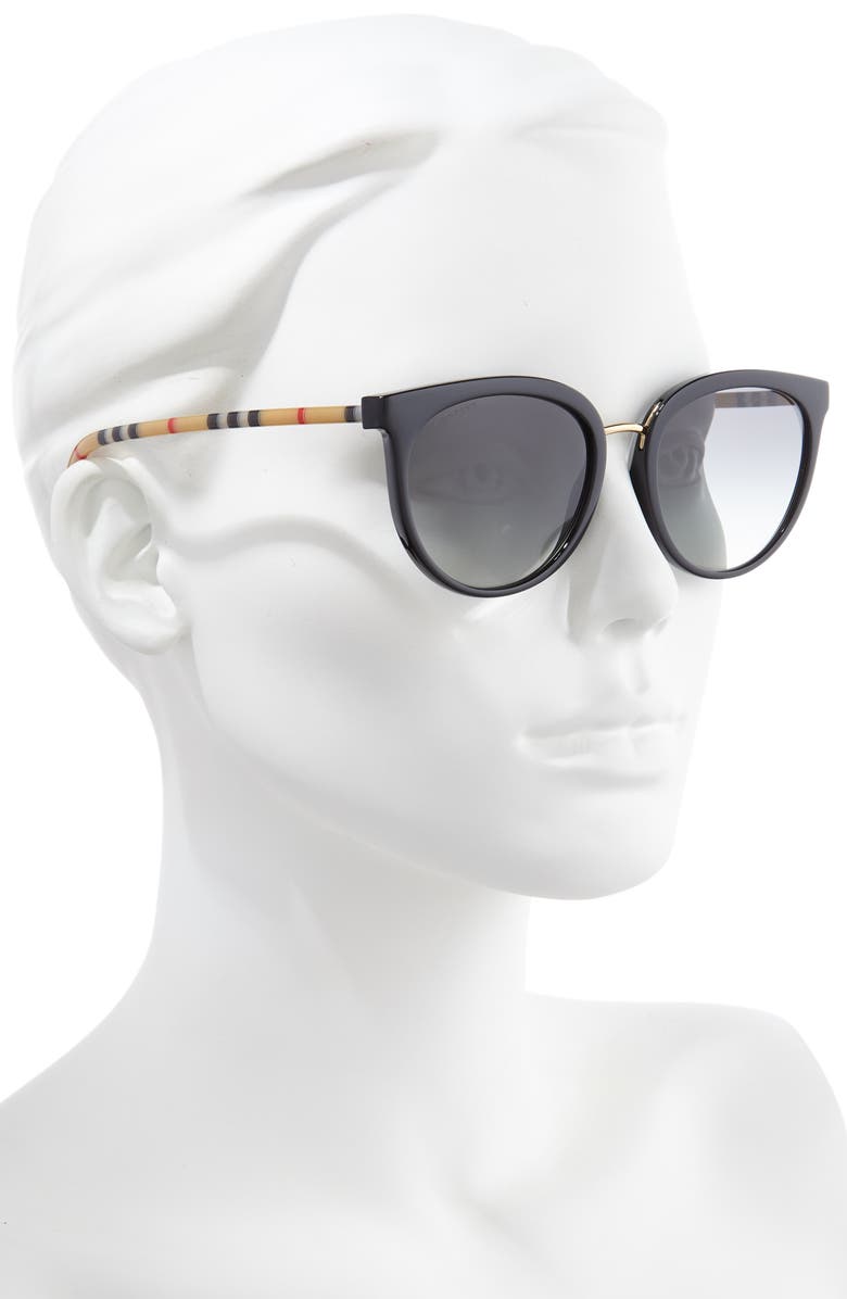 Burberry 55mm Gradient Cat Eye Sunglasses, Alternate, color,