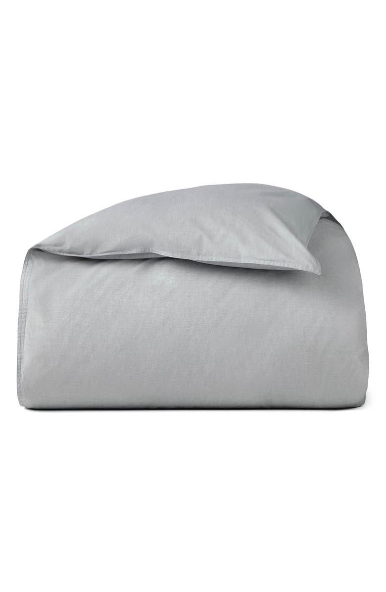 Coyuchi Organic Crinkled Percale<sup>™</sup> Duvet Cover, Main, color,