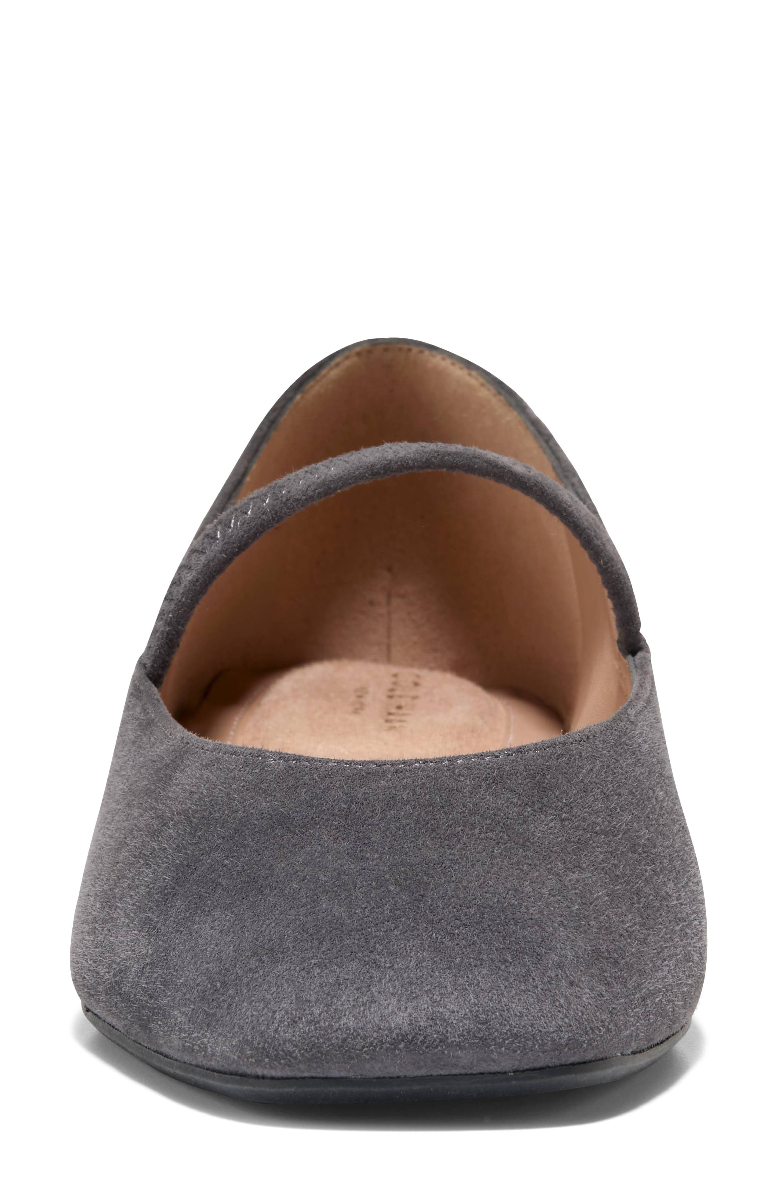 Go-To Valinda Mary Jane Flat, Alternate, color, BLACKENED PEARL SUEDE