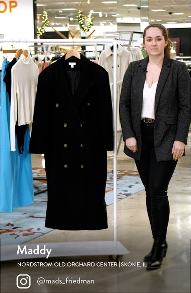 Smart Oversized Double Breasted Coat, sales video thumbnail