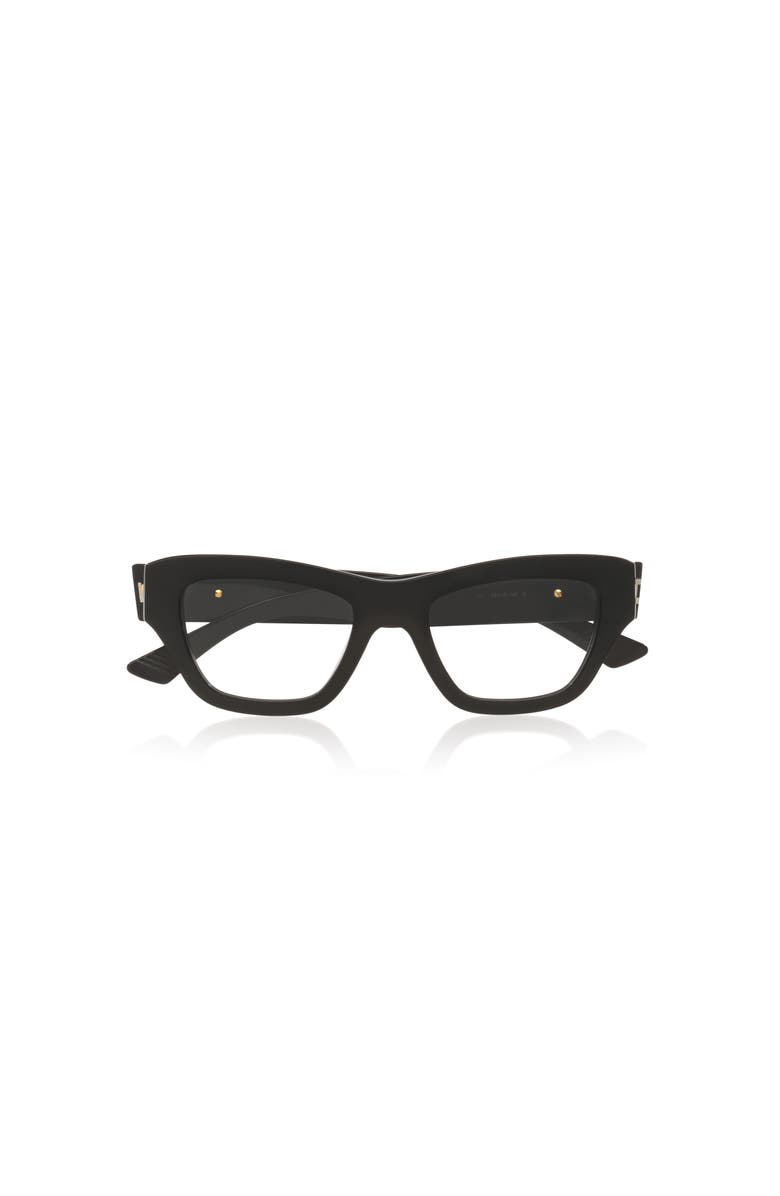 Bottega Veneta 49mm Rectangle optical glasses, Alternate, color, Black