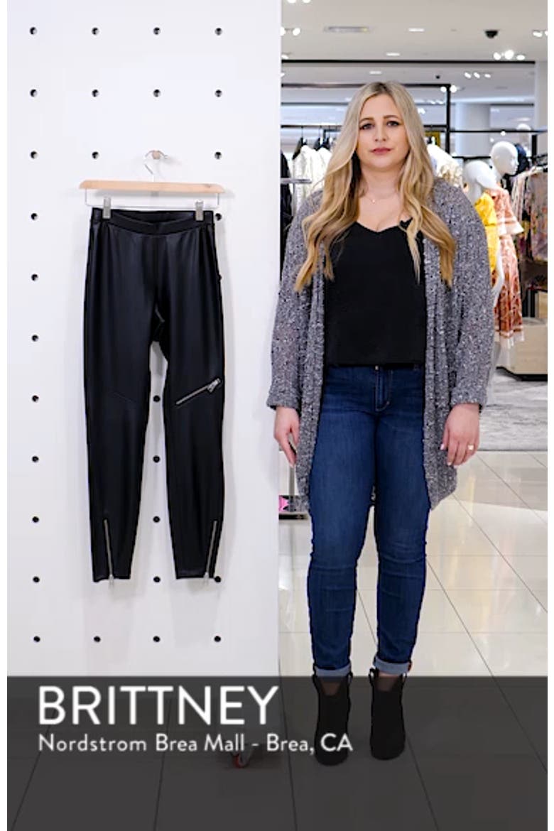 Kriva Faux Leather Biker Leggings video