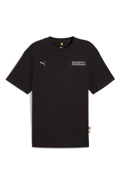 Puma Scuderia Ferrari Lifestyle Graphic T-shirt In Black