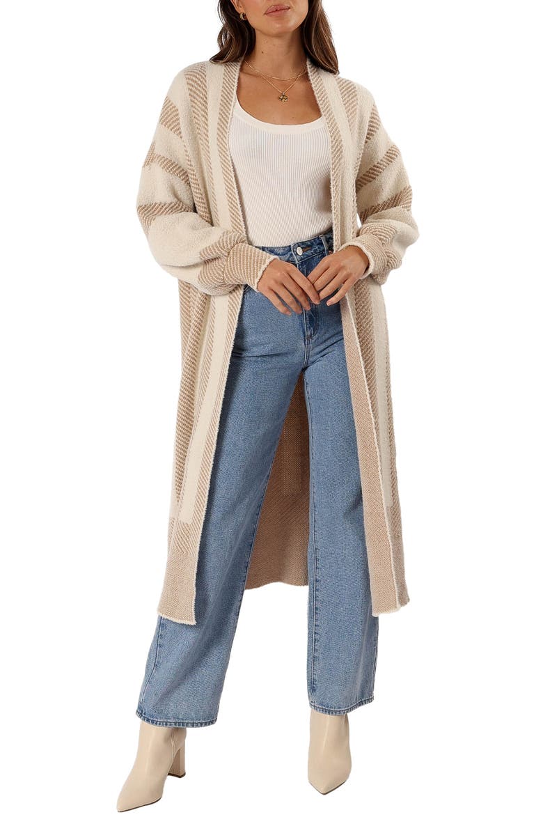 Petal & Pup Anita Stripe Long Cardigan, Main, color, 