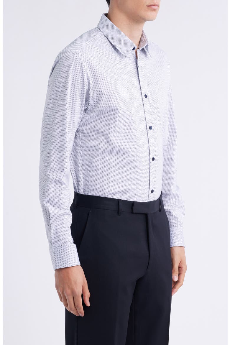 Roan Kent Slim Fit Button-Up Shirt, Alternate, color, WHITE
