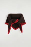 COS Contrast-Tipped Merino Wool Triangle Scarf