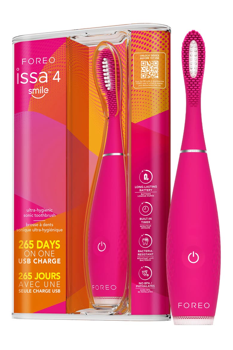 ISSA 4 Smile Electric Toothbrush, Alternate, color, WILD STRAWBERRY