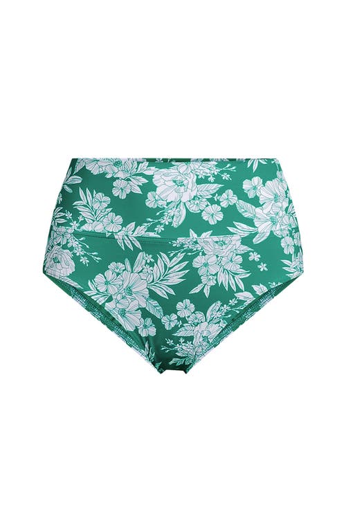 LANDS' END LANDS' END CHLORINE RESISTANT PINCHLESS HIGH WAISTED BIKINI BOTTOMS