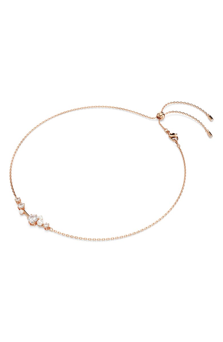 Swarovski Constella Necklace, Alternate, color, White/ Silver