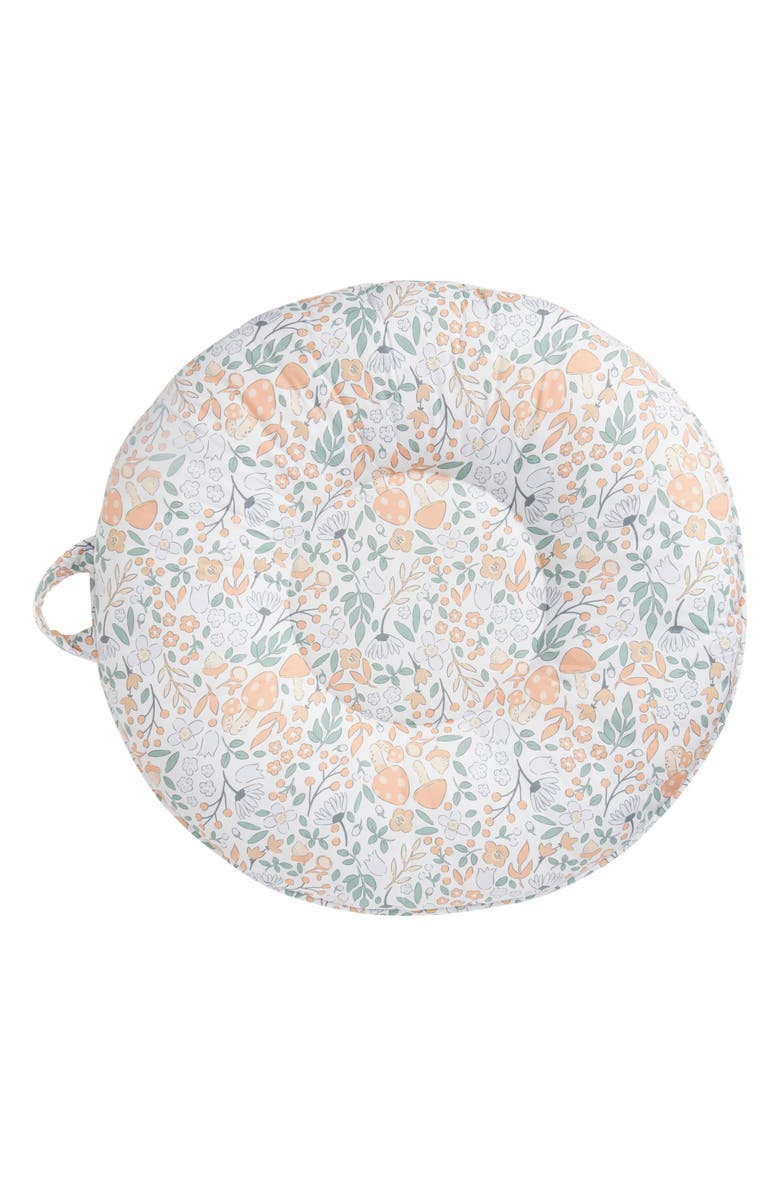 Pello Forest Lilac Portable Floor Cushion, Main, color, White Multi