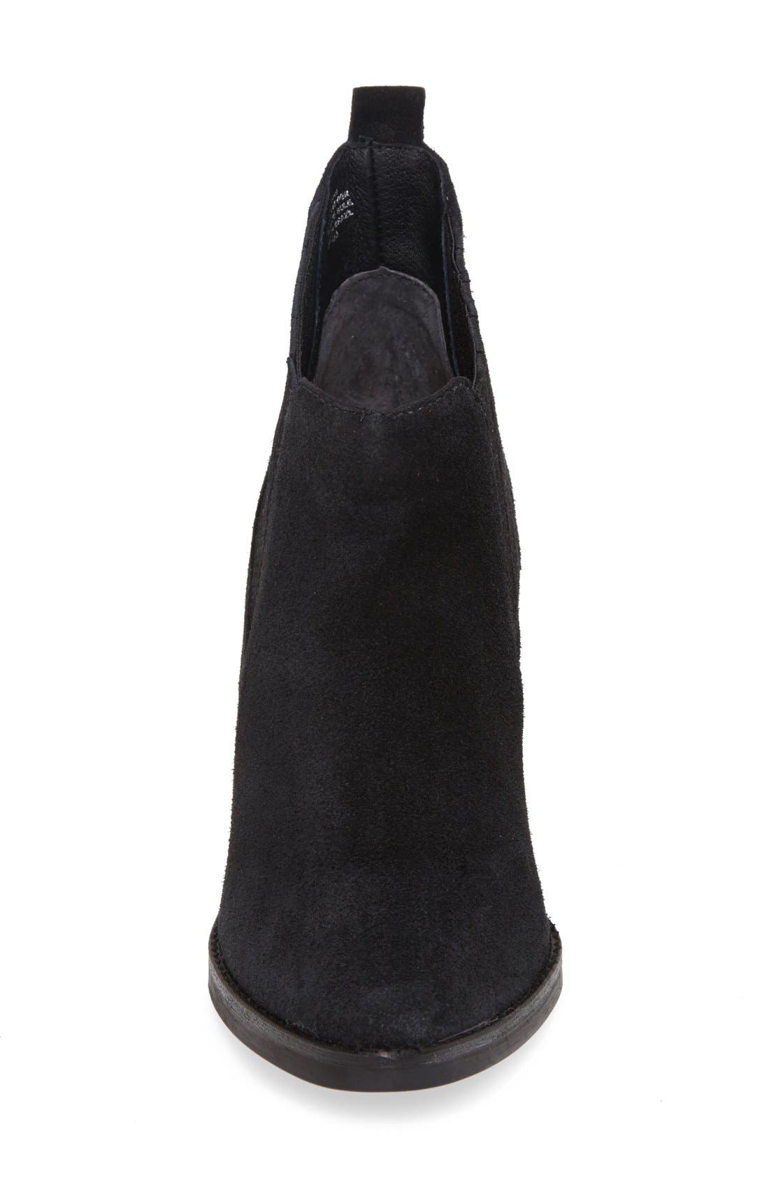 'Eve' Suede Bootie, Alternate, color, BLACK SUEDE