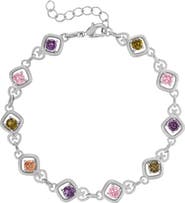 FZN Heart Link Cubic Zirconia Bracelet