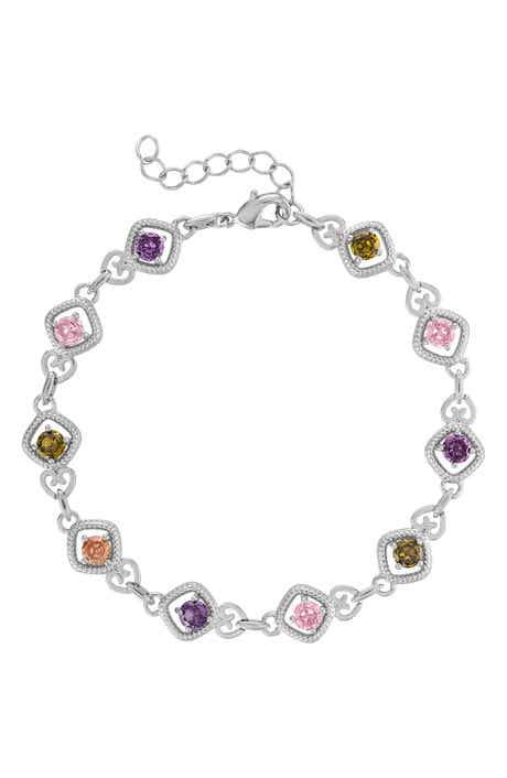 FZN Heart Link Cubic Zirconia Bracelet