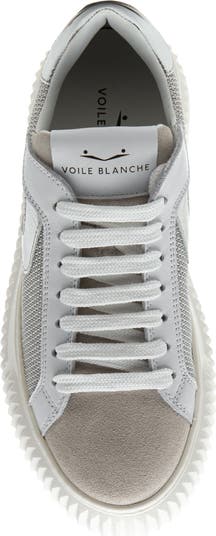 送料関税込【VOILE BLANCHE】 lipari レザー スニーカー Voile Blanche 001-2017542.12.0N01 LIPARI Sneakers in white