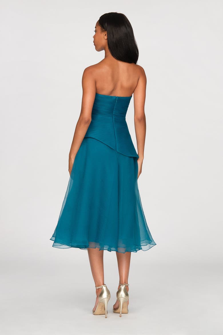 Veda Strapless Midi Dress, Alternate, color, NIGHT SWIM