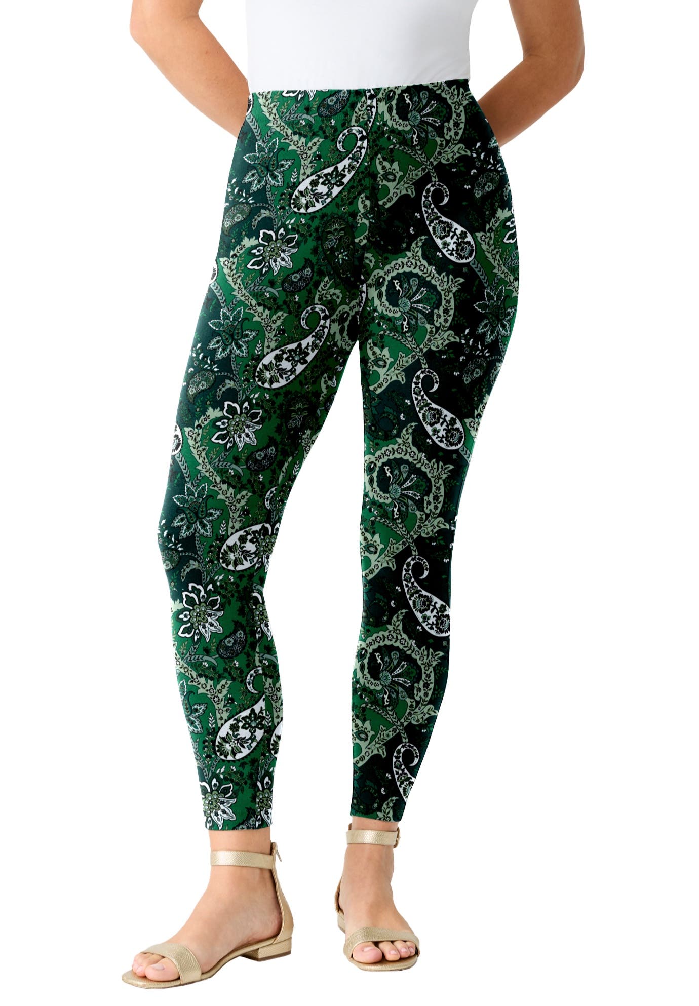 GREEN MULTI PAISLEY