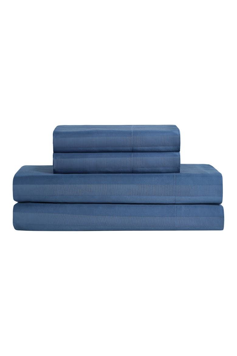 Regal Dreams 300 Thread Count Sateen Sheet Set., Main, color, NAVY
