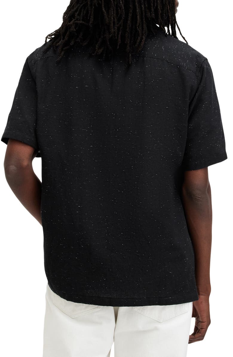 AllSaints Bryant Relaxed Fit Neppy Camp Shirt, Alternate, color,