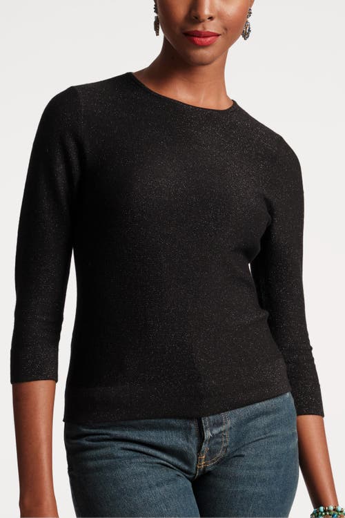 Frances Valentine Rachel Top Solid Jersey Knit in Black 