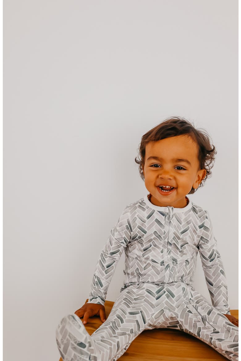 Zip-Up Footie Pajamas, Alternate, color, ALTA