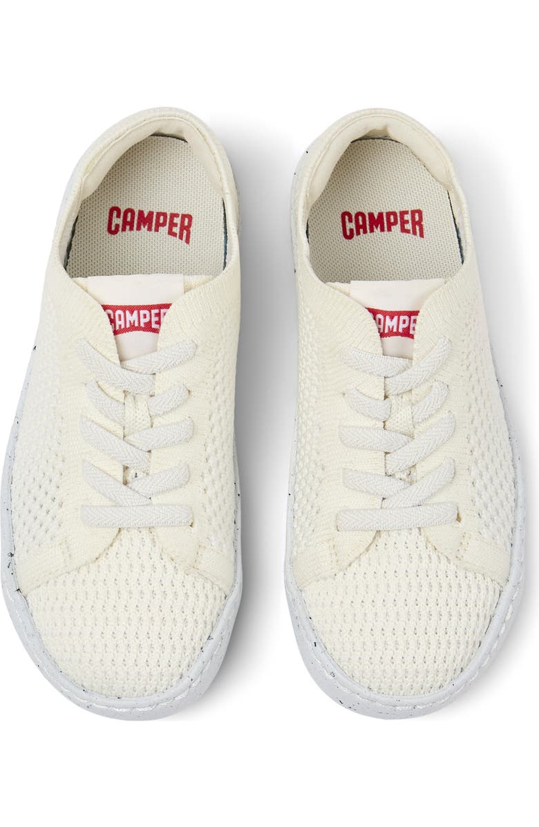 Camper Kids' Peu Knit Sneaker, Alternate, color, White Natural