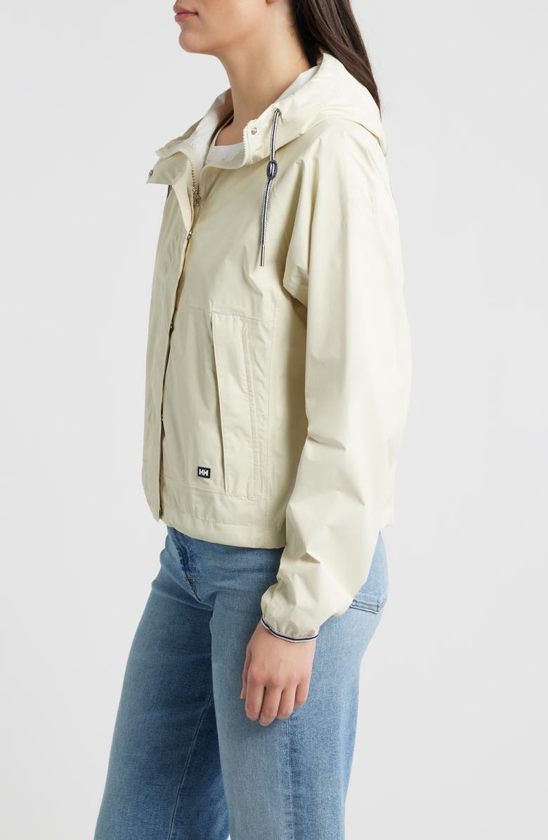 Helly Hansen Koster 2.5-Layer Waterproof/Windproof Rain Jacket, Alternate, color, Cream