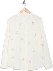 Lucky Brand Floral Cotton Button-Up Shirt