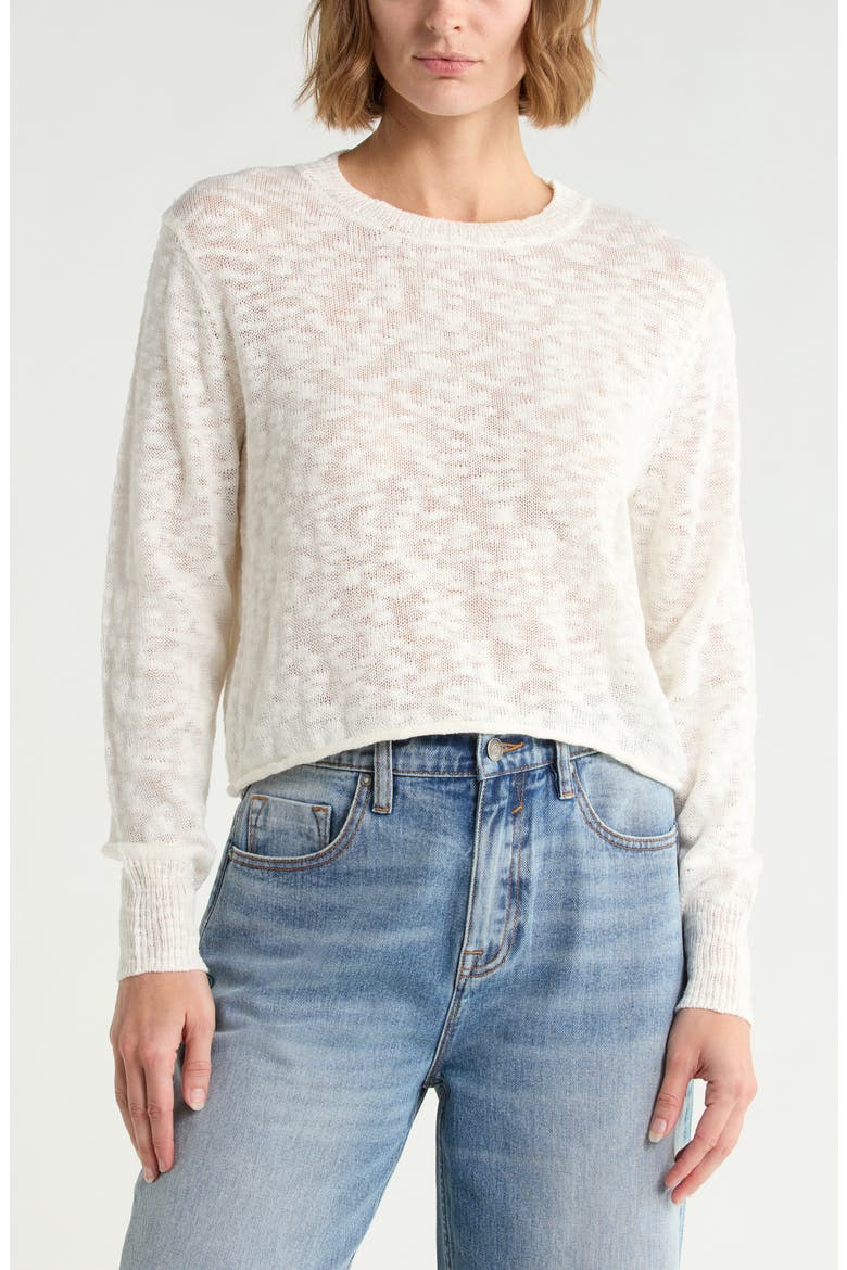 Slub Beach Sweater, Main, color, IVORY