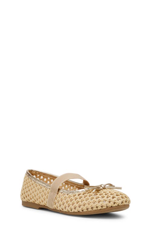 Shop Dolce Vita Dv By Monay Ballet Flat In Gold Raffia