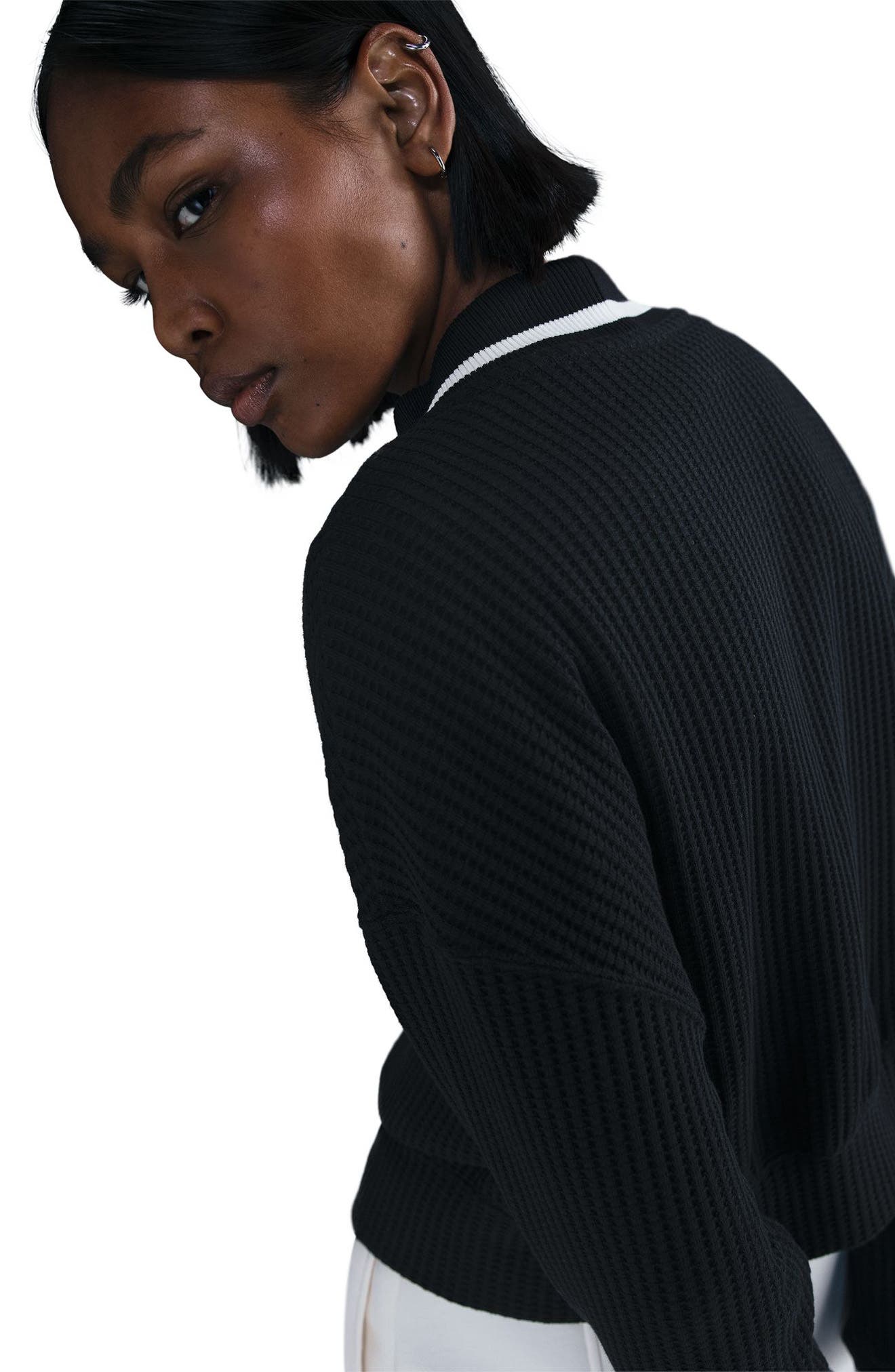 nike round neck cardigans