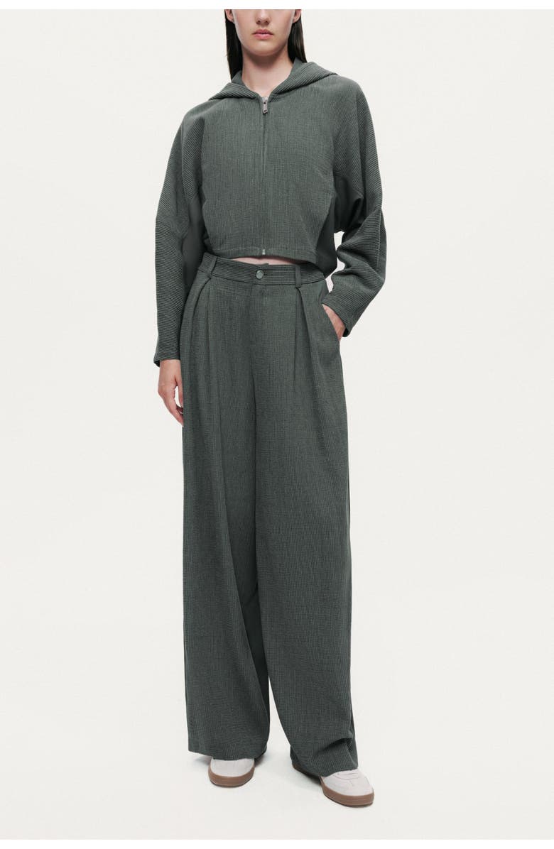 Nocturne High-Rise Tailored Pants, Main, color, Anthracite